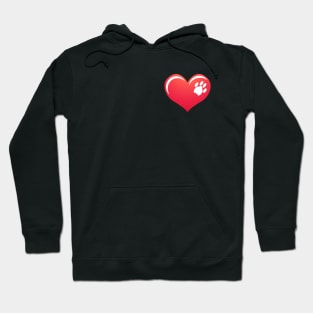 Paw on Heart Hoodie